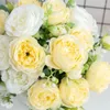 Dekorativa blommor 30 cm Silk Peony Artificial Flower Bouquet Spring For White Home Diy Decoration Christmas Garden Wedding Office Party Fake Fake