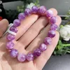 Brin 10 mm Natural Purple Lepidolite Bracelet guérison en pierre de mode bijoux de mode cadeau d'anniversaire 1pcs
