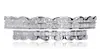 Nowy zestaw bagietowy zęby grillz górne dolne srebrne grille dentystyczne usta hip hop biżuterii biżuteria biżuteria 7037745