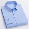 Mens Anti-Riuste, não-Iron Shirt Shirt Slave Long Sleeve respirável moda de negócios formal Business Party Casual Mens Clothing 240416