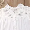 Одежда наборы детская одежда девочки 2022 Новая рубашка рубашка рубашка блузки+бахновые пелякочные наряды наряды.