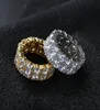 Bijoux de créateur de luxe Anneaux Hip Hop Bijoux Iced Out Diamond Ring Jeuding Engagement Gold Silver Finger Charms HipHop Acpes4082953