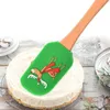 Crème Spatel Kerst houten handgreep Nitaanvals keuken Fondant Cake Siliconen Kookschraper Keuken Bakgereedschap Espatula
