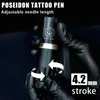 Poseidon Tattoo Pen Set Rotary Wireless Tattoo Machine Kit Coreless Motor Hoge kwaliteit Tattoo -machines voor tattoo -artiest 240424