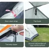 Buiten Camping Tent Quick Automatic Opening Build-Free Picnic Shelter Family Geschikt voor 3-4 personen Zonnebescherming 240422