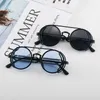 Okulary przeciwsłoneczne klasyczne gotyckie okulary przeciwsłoneczne steampunk luksusowe marki projektant wysokiej jakości mężczyzn i kobiety retro okrągłe okrągłe okulary przeciwsłoneczne