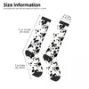 Skarpetki męskie unisex oddychające długi biznes HARAJUKU SKINY DALMATINER MUSTER TEFTURE SOX SOKKEN FOR OUTORO