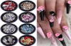 1Box ​​3D Nail Rhinestones Stones Gemengde kleurrijke stickers met nagel gebogen tweezer kristallen Nail Art Diy Design Decorations2870920