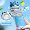 Wasserflaschen 2pcs Kinder Kinder direkte Trinkflasche Botella de Agua Space Cup tragbar mein Küchenzubehör