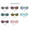 Sonnenbrille Retro Ovale Sonnenbrille Männer Frauen lila rote Linse UV400 Schutz Gitter Brillen Mode Design Gafas de Sol Goggle Eye Brille