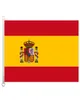 Bannière de drapeau espagnol 3x5ft90x150cm 100 polyester 110gsm Warp Tissu en tricot en plein air Flag5302115