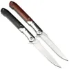 Gratis provvänligt fabrikspris OEM Anpassad 440C stål trähandtag EDC Pocket Knife med mantel Populär penna fällkniv