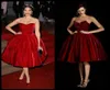 Vintage Velvet Ball Gown Cocktail Dresses Strapless Off the Shoulder Sleeveless Kne Length Gleats High Quality Short Cocktail2862307