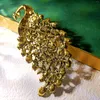 Spille Glamour Dichiarazione Orgoglio Verde Pavone Pinta Pin Animal Gioielli da regalo per animali