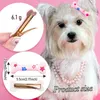 Abbigliamento per cani 2pcs Un set di capelli ossei clip per petpin moda creativa cuccioli di cuccioli decorazioni per gatti garette accessori