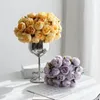 Decorative Flowers 27 Heads Artificial Rose Peony Bridal Bouquet For Home Party Table DIY Decor Fake Wedding Decoration