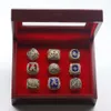 3NGJ Band Pierścienie 9 MLB Warrior Baseball Championship Ring Zestaw Ring