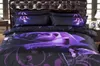 New HD 3d bedding bed linens rose duvet cover set cotton polyester 3d bedding set queen bed set 34pc adult bedclothes purple Y2006683253