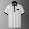 Designer Men's Men T-shirts à manches courtes T-shirt Polo LETTRE DE HAUTE QUALITÉ PRESSION PRESSE Vêtements Vêtements Tee Black and White Tees Asian Taille 7715