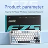 AULA F75 2.4Gワイヤレス/Bluetooth/有線ゲームメカニカルキーボードRGBカスタマイズ75％レイアウトOEMプロファイルガスケット構造240510