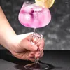 Bicchieri da vino 1 pezzo creativo a tazza rossa nodrata creativa adorabile cocktail bar drinkeware da 325 ml da 11 once bicchiere