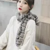 Schals echtes Chinchilla -Fell kleine Schal Dekoration für Frauen hand gestrickt vielseitig weich und bequem Frühling Herbst Winter