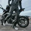 Men's Pants Idopy Cool Motorcycle Faux Leather Warm Autumn Winter PU Waterproof Windproof Biker Cargo Trousers For Man