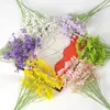 Flores decorativas 5 piezas 108 cabezas Bebias Bebias Aliento 63 cm Bouquet Fake Gypsophila Floral Branch para fiesta de bodas Decoración de bricolaje