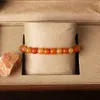 Bracelets de perles d'aventurine rouges naturels à brin pour femmes Bracelet de la chance de la chance des femmes