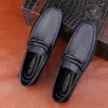 Casual Shoes Handmade Men Shoe Comfortable Walking Boat For Mens Genuine Leather Loafers Man Black Flats