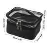 Borsa per trucco a doppio strato da viaggio per viaggi cosmetici Clear Organizer Waterproof Female Toiletries Strumenti per borse da trucco 240426