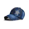 Ball Caps Baseball Cap Женщины весна лето -ковбойская звезда Denim hat hat gorean Vintage Sunshade