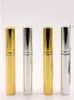 Brilliant Gold Silver 5 ml Refipillable Portable Mini Bottle Aluminium Aluminium Spray Atomizer Emple Spray Atomizer Container BWE96295037009