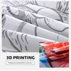 Luxus Leopard Print Bettwäscheset King König Queen Size Microfaser Geometrische Streifen 3D -Bettdecke mit Kissenbezügen Schlafzimmer Dekor 240420