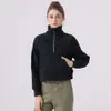 LL Designer Yoga Felpedrit New Outfits Anno Outfit Women Women Zip Lip Hoodie Giacca sportiva Cappuccetto di allenamento con cappuccio da corsa con pile all'aperto