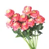 Decoratieve bloemen 10Pack/Lot Dazzling Roses for Home Decor - Breng het leven naar elke kamer met deze prachtige roos zijn erg