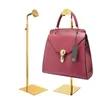 مرآة عالية المرآة التيتانيوم Gold Handbag Display Stand Women039S حقيبة عرض رف وصمة عار الصلب محفظة شعر مستعار Colthing S8524731