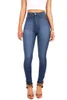 Dames jeanskwaliteit highwaist broek voor vrouwen private label stretch groothandel dames mager