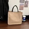 Totes Femelle Casual Bag Sac Lady Geométric Modèle en lin Tissu haut de gamme