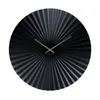 Wall Clocks Nordic Home Decor Clock Living Room Simple Modern Design Metal Fan Mute