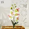 Fiori decorativi 1pc mini farfalla orchidea decorazione artificiale decorazione falsa falaenopsis simulazione fiore di nozze natale decorazioni per la casa