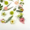 Decoratieve bloemen kunstmatige zijden bloemkop groene combinatie set voor doe -het -zelf ambachten boeketten wrreath bloemen arrangement decor faux kit
