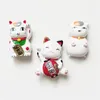 Adesivi magnetici del frigorifero Giappone Tokyo 3D Resina dipinta a mano MANEKI NEKO Lucky Cat Fridge Magneti Souvenir turisti per bambini 240429