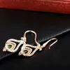 Bengelen oorbellen loverjewelry real 14kt geel goud groene tsavorite druppel oorbel gemaakt in natuurlijke edelsteen diamanten voor vrouwen