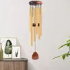 Decorative Figurines Hanging Wind Bell Aluminum Tube Chime For Outdoor Home Decoration Love Strength Pendant Patio Garden