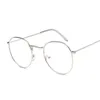 Vintage Round Gläser Rahmen Frauen Metall kleiner Kreis Form Brille klar optische Brille transparente Linsen -Spektakel Gafas 240423