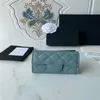 LOULS VUTT 10A Super Original Quality Wallet Designer Womantet Real Leather Caviar Holder Cancella trapunta Black Creed Credit Card Kerd