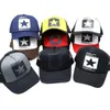 Ball Caps Lettre hip hop réglable pour filles Visors coréens en plein air Cap Mesh Hat Snapback Baseball