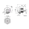 510 setzt P1221 Teleskopschrank elektronischer Schlüsselschalter 12 mm für Sperren Telefonsicherheit 2 Position 240429