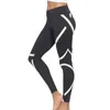 Pantalones para mujeres Sple Splice Yoga Entrenamiento Leggings Fitness Sports Sports Mujeres con alto contenido